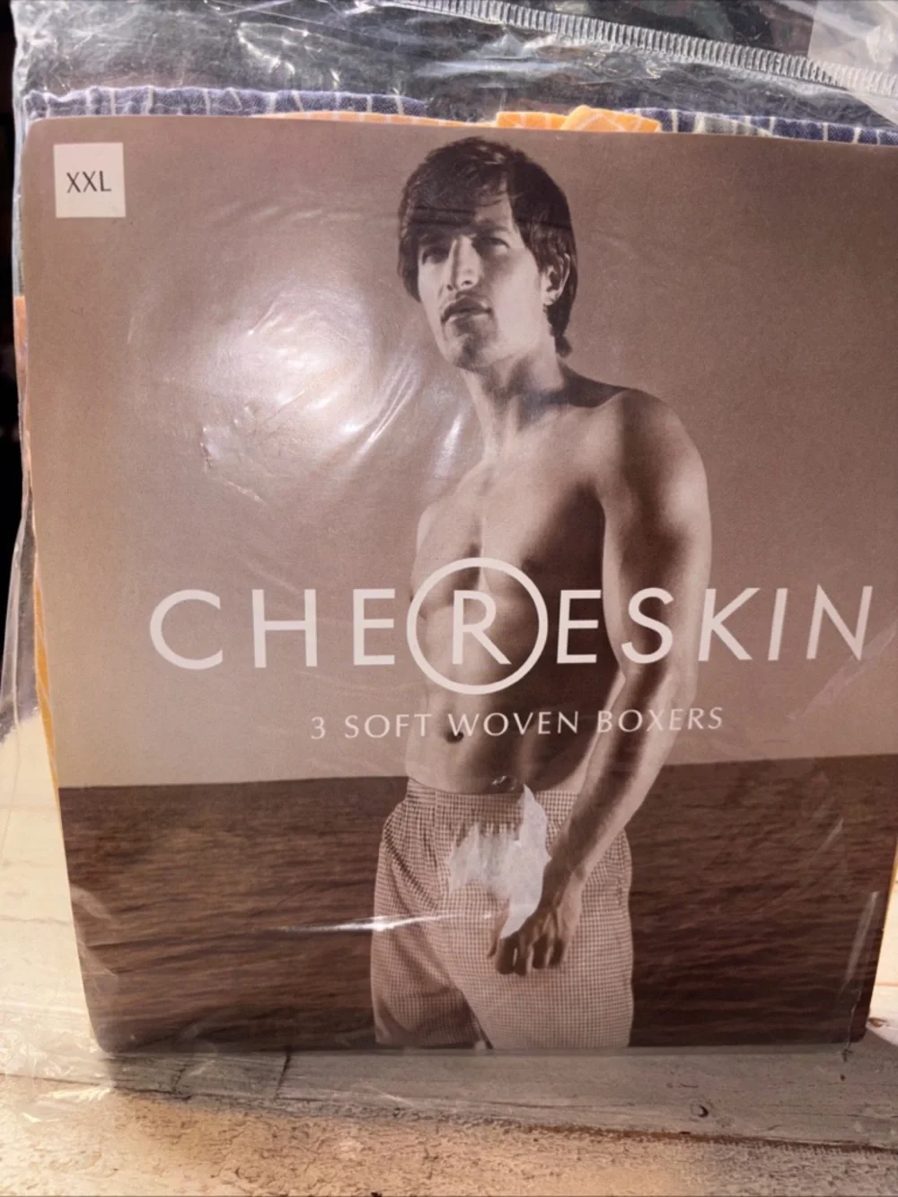 Ron Chereskin Mens 3 Pack Soft Woven Cotton Boxers Blue White XXL - Picture 3 of 11